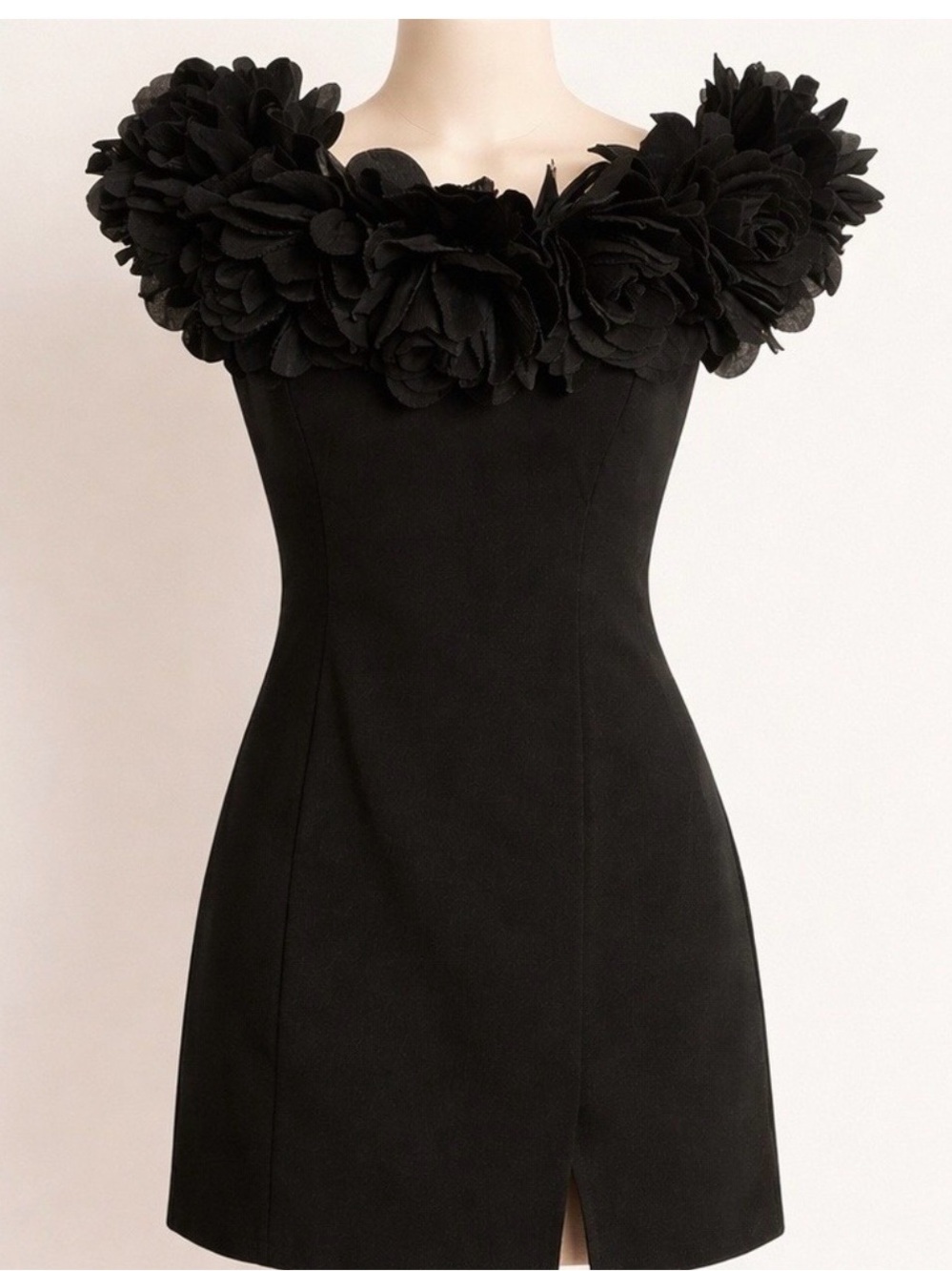 Nadine Merabi Renee black floral dress